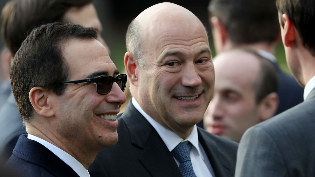 Gary Cohn and Steve Mnuchin at the White House