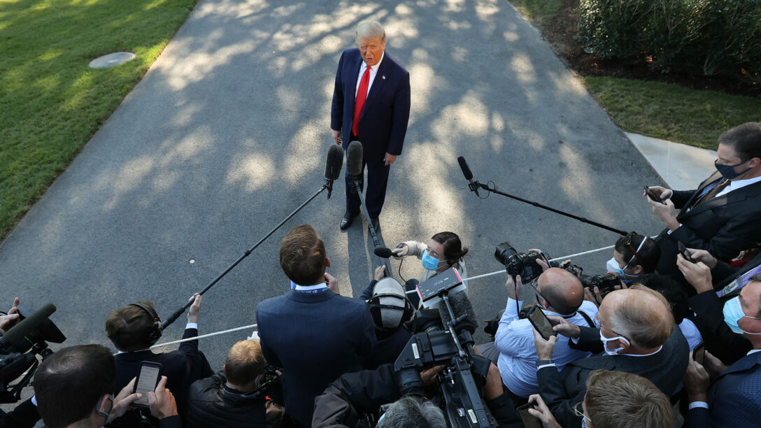 Donald Trump reporters