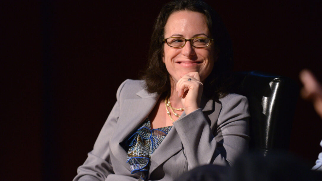 Maggie Haberman speaks during an event in 2012
