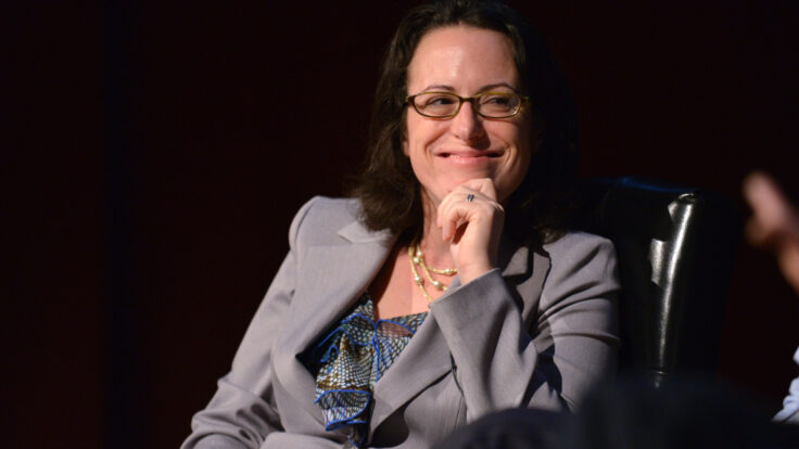Maggie Haberman speaks during an event in 2012
