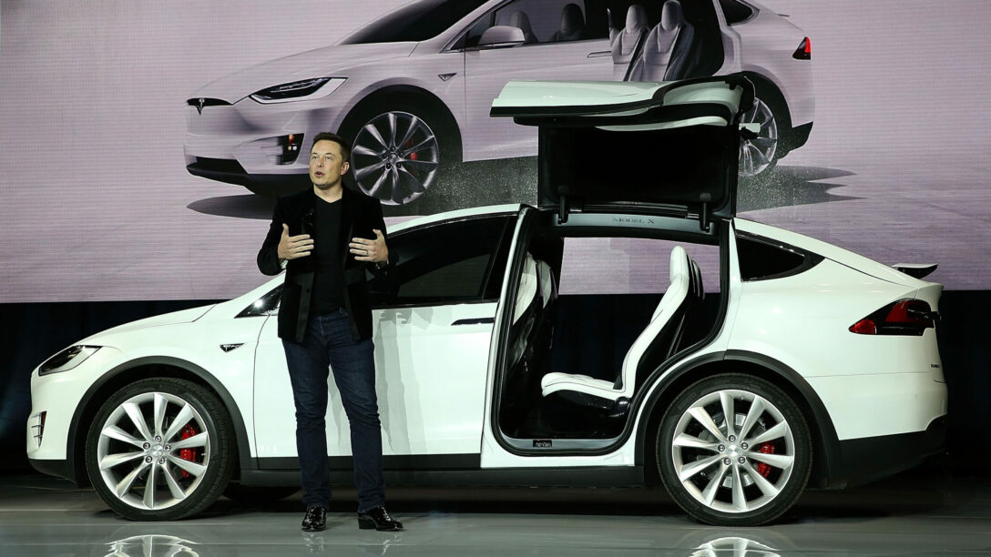 Elon Musk debuts a new Tesla model