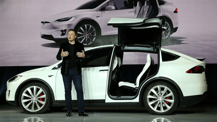 Elon Musk debuts a new Tesla model