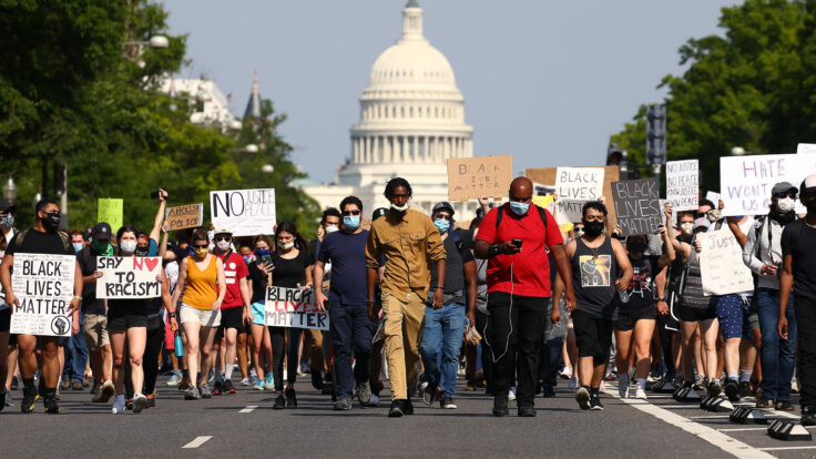 George Floyd protesters in Washington, DC