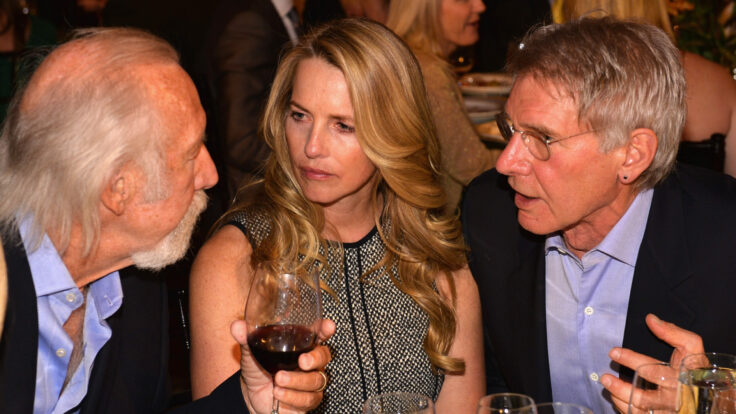 Laurene Powell Jobs and actor Harrison Ford