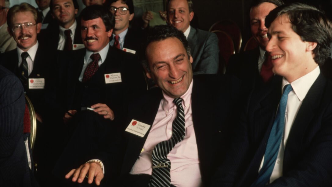 American Express Executives Sanford Weill and James Dimon