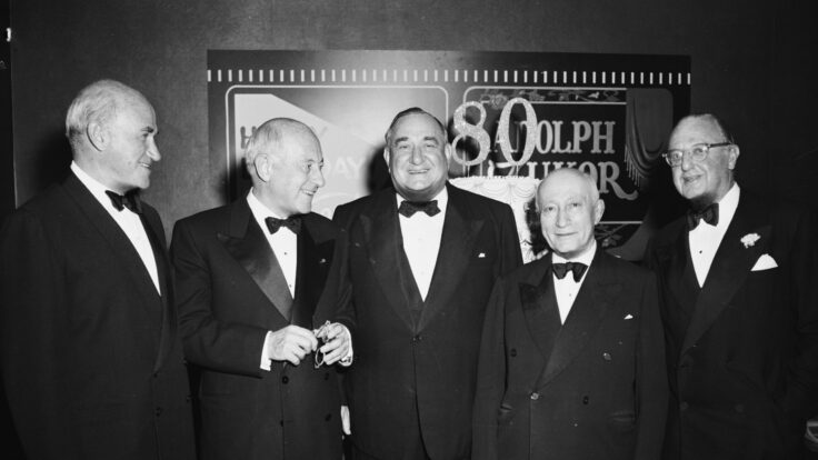 Cecil B DeMille, Adolph Zukor And Sam Goldwyn