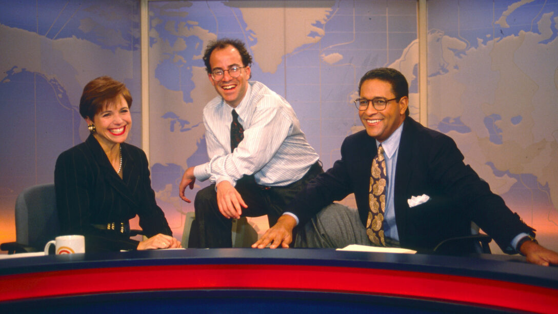 Jeff Zucker on the set of The Today Show