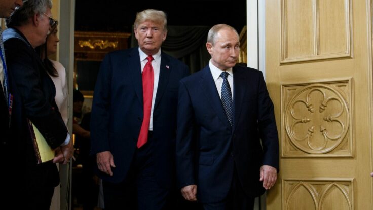 Former President Trump and Vladimir Putin.