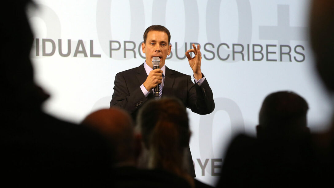 Jim VandeHei, the co-founder and CEO of Axios and co-founder of Politico.