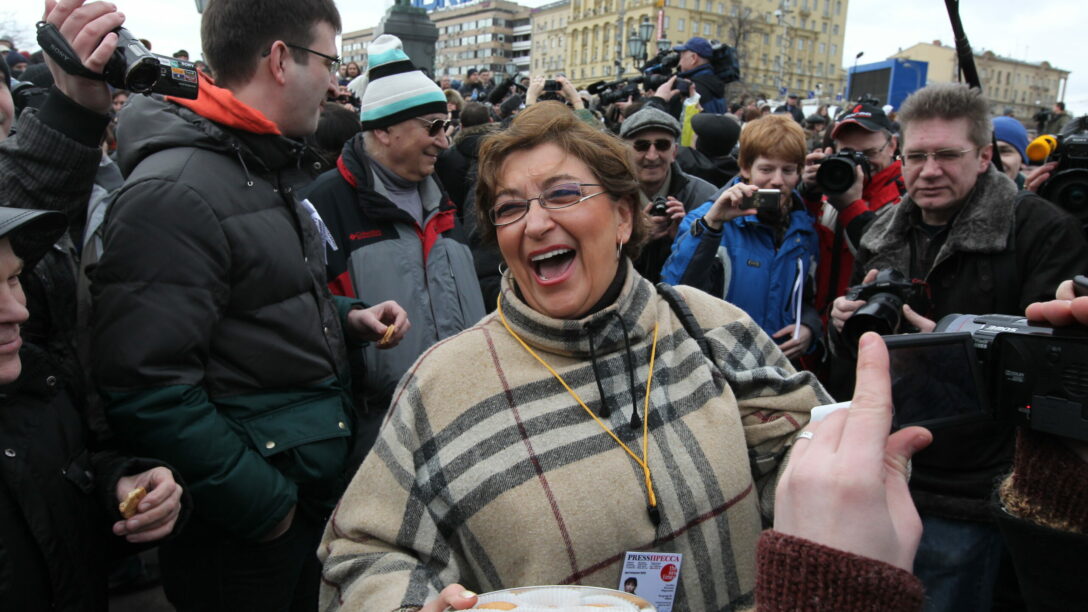 Russian opposition activist and journalist Yevgenia Albats