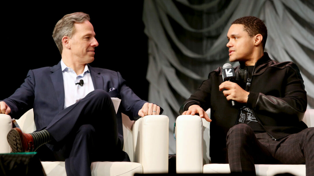Jake Tapper and Trevor Noah