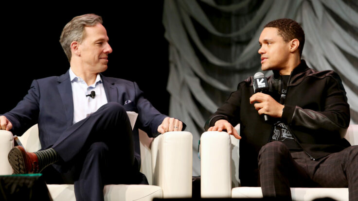 Jake Tapper and Trevor Noah