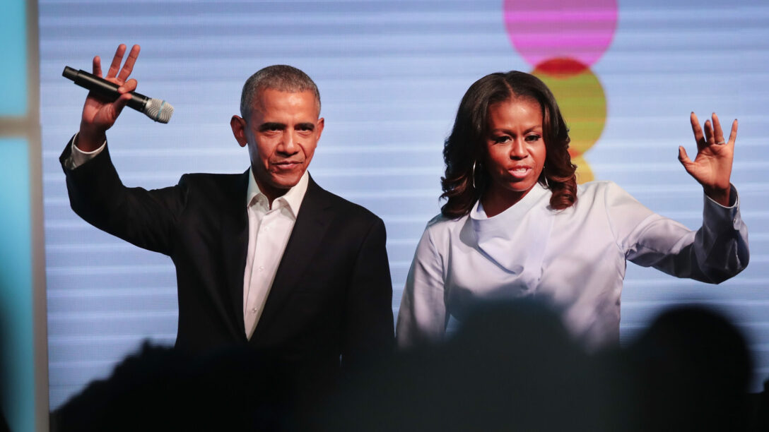 Former President Obama And First Lady Michelle