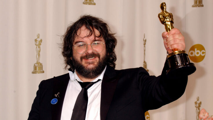 Peter Jackson after winning the best director Oscar for "The Lord of the Rings: The Return of the King."