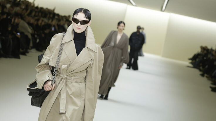 Models on the runway at Balenciaga Fall 2023 Ready To Wear Fashion Show.