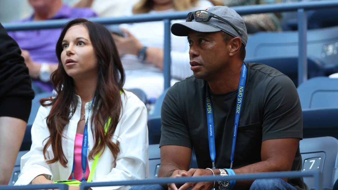 Tiger Woods and ex girlfriend Erica Herman at the 2022 US Open in New York City.