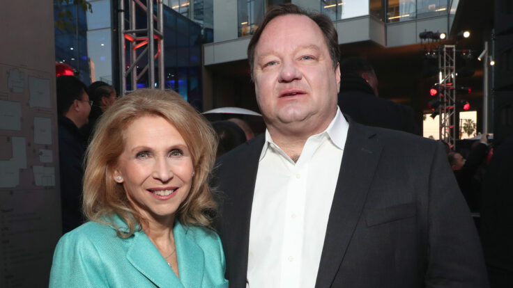 Paramount Global chairwoman Shari Redstone and C.E.O. Bob Bakish in 2017.
