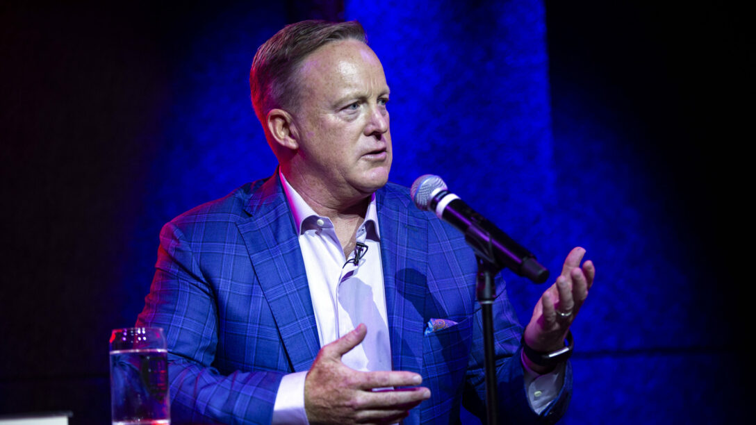 Former press secretary Sean Spicer is back on the market after his contract negotiations with Newsmax went south.