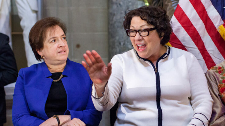 U.S. Supreme Court justices Elena Kagan and Sonia Sotomayor.