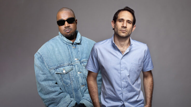 Kanye West and Dov Charney, founder of American Apparel.