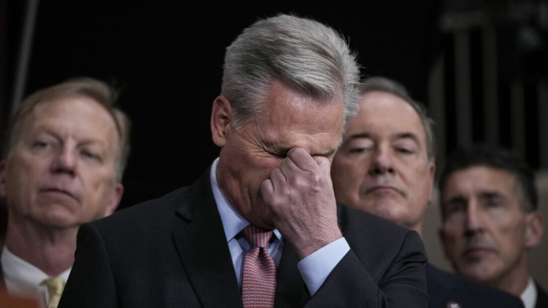 Kevin McCarthy presides over a paper-thin G.O.P. majority, which is continually under threat of falling apart.