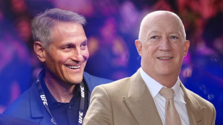 Endeavor’s Ari Emanuel and CAA’s Bryan Lourd.