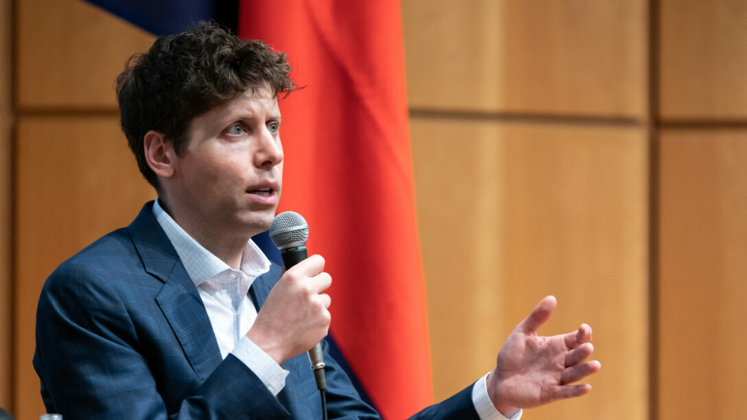 Former OpenAI Chief Executive Officer Sam Altman speaks during an event at Keio University on June 12, 2023, in Tokyo.
