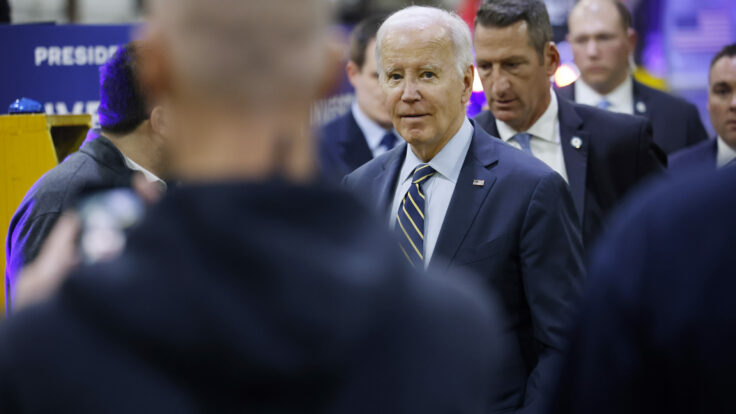President Biden Speaks on his Bidenomics Economic Plan and Its Investment in Passenger Rail at an Amtrak Facility in Delaware