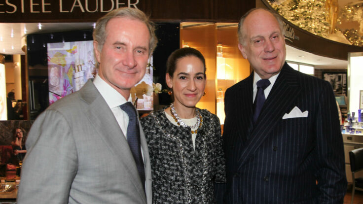 Estée Lauder C.E.O. Fabrizio Freda with Jane and Ronald Lauder.