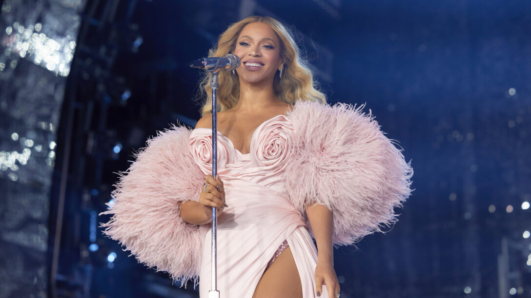 Beyoncé in Tamara Ralph for the opening of night two of the Renaissance Tour at SoFi Stadium in Inglewood, California, on Sept. 2, 2023.