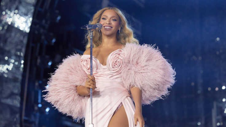 Beyoncé in Tamara Ralph for the opening of night two of the Renaissance Tour at SoFi Stadium in Inglewood, California, on Sept. 2, 2023.