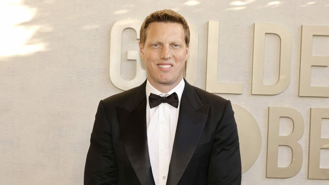 Skydance Media C.E.O. David Ellison attends the 81st Annual Golden Globe Awards at The Beverly Hilton on January 7, 2024.