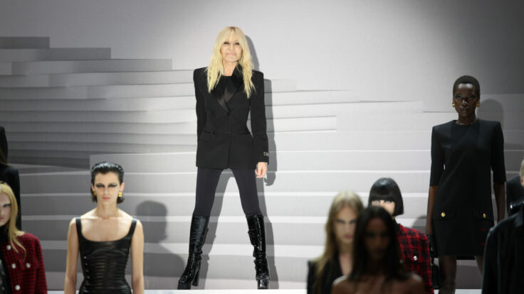 donatella versace Milan Fashion Week