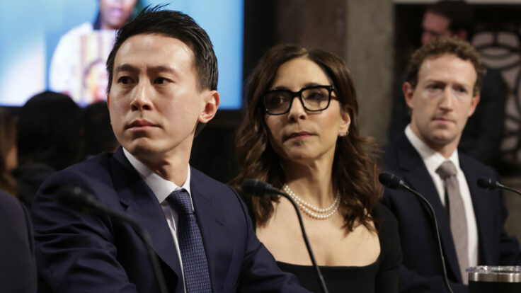 Shou Zi Chew Linda Yaccarino Mark Zuckerberg