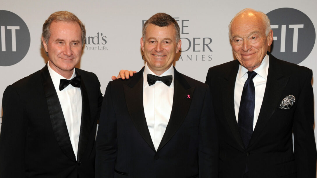 estee lauder Fabrizio Freda, William Lauder, Leonard Lauder