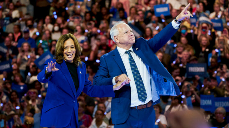 Tim Walz and Kamala Harris