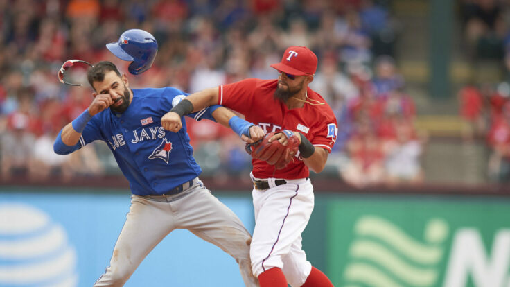 mlb rangers blue jays fight