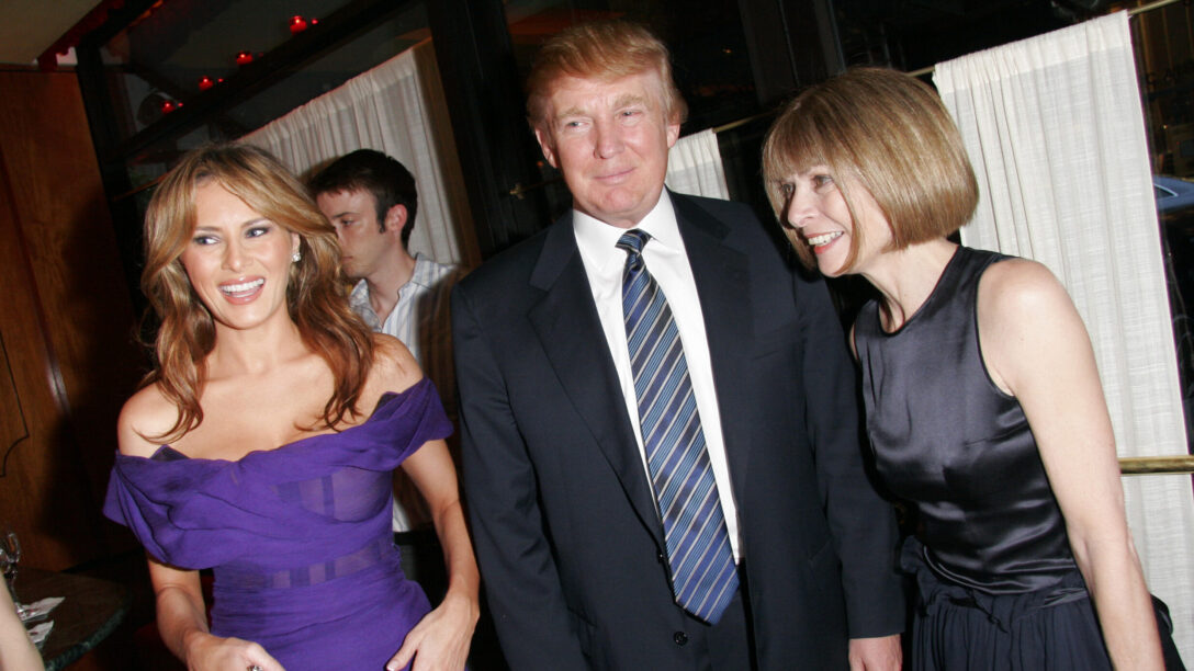 donald trump melania trump anna wintour