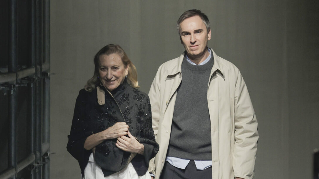 Miuccia Prada and Raf Simons