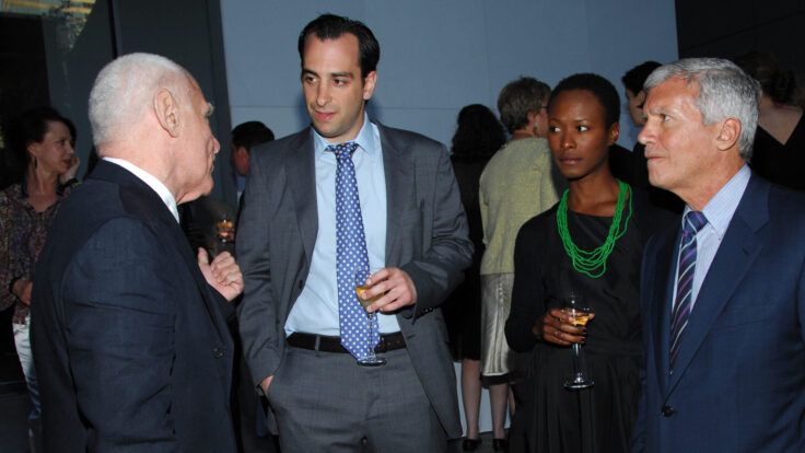 richard Serra, Sandy Heller, Shala Monroque Larry Gagosian