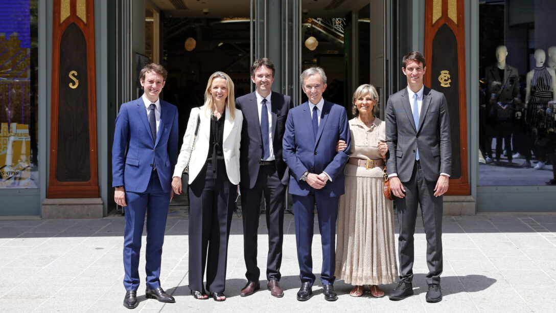 Bernard Arnault Frederic Arnault, Delphine Arnault, Antoine Arnault and Alexandre Arnault