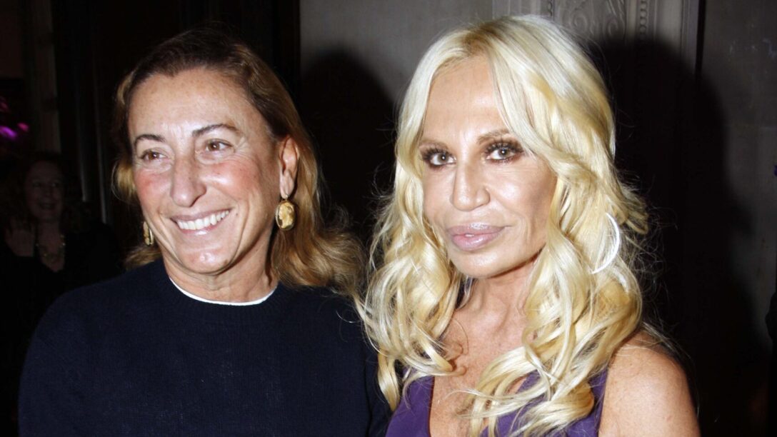 Mucia Prada and Donatella Versace 2008