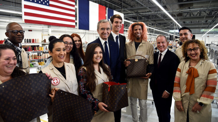 Bernard Arnault Michael Burke louis vuitton texas factory