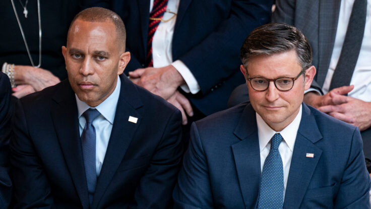 Hakeem Jeffries, Mike Johnson