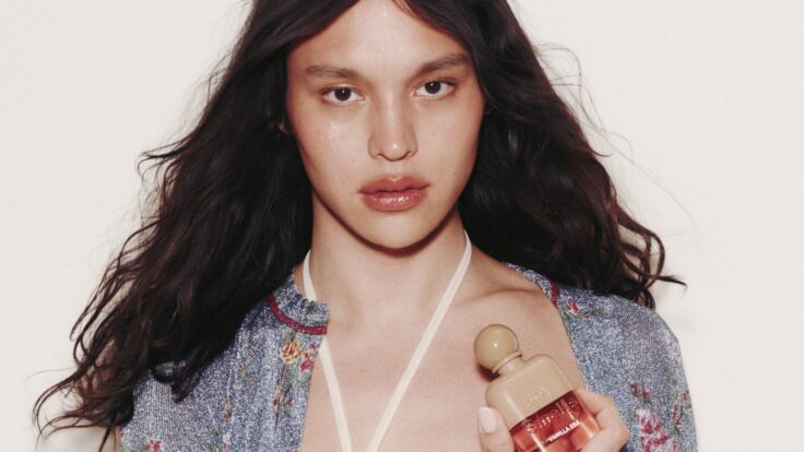 boy smells perfume
