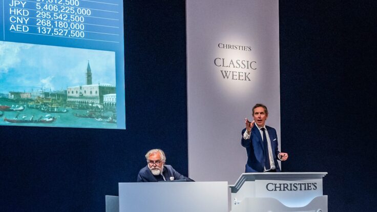 The Old Masters Evening Sale at Christie’s at King Street, London.