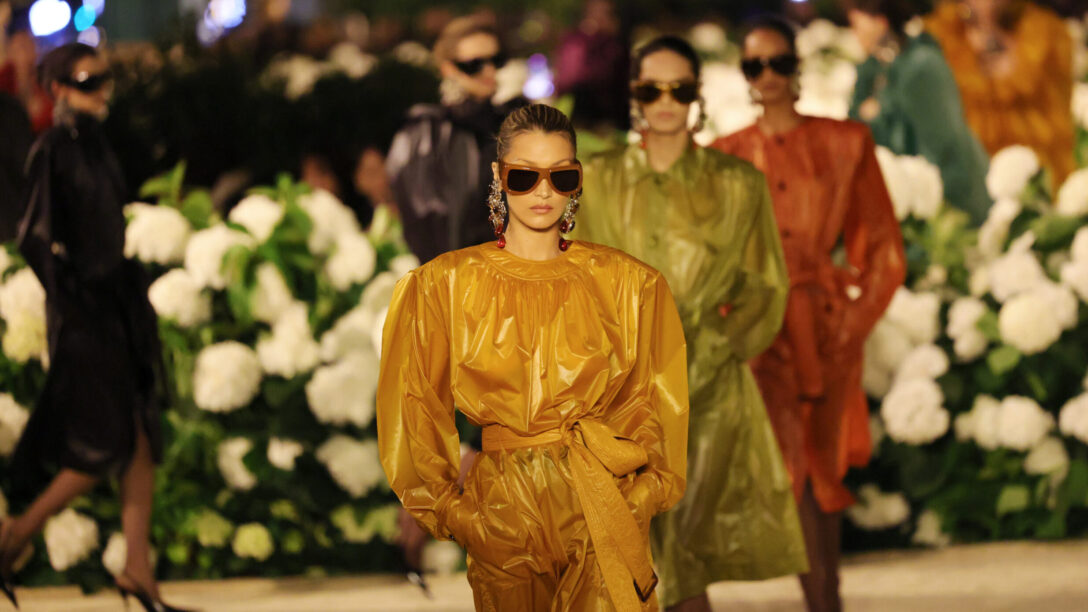 Bella Hadid saint lauren milan 2025