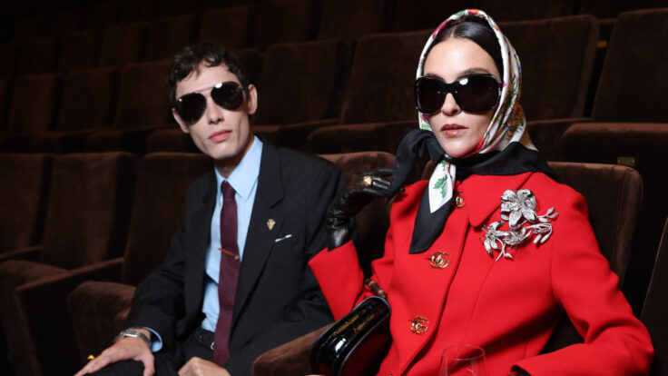 Gucci The Tiger Premiere Loic Paulmier and Mariacarla Boscono