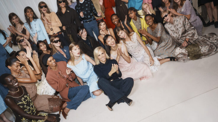 Tory Burch backstage nyfw