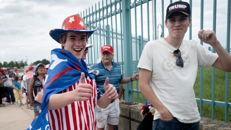trump supporters gen z young men voters